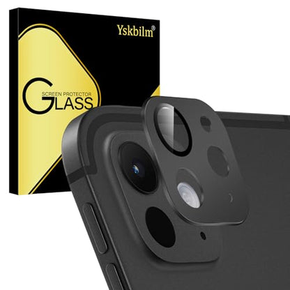 Camera Lens Protector Compatible for iPad Pro 11/13 Inch M5/M4 2025/2024,Matte Metal Tempered Glass Rear Camera Screen Cover Accessories,[Anti-Scratch] [Drop-Proof][Full Coverage] - Black - color: Black