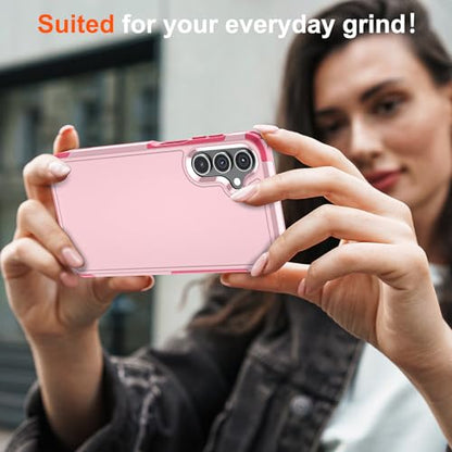 zapica Designed for Samsung Galaxy A15 5G Case, Light Pink | Military Grade Drop Protection, Dual Layer Structure Design, Heavy Duty Shockproof Non-Slip Phone Cover - color: Light Pink, size: Samsung Galaxy A15 5G 6.5''