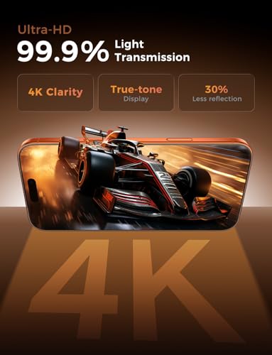 MAGIC JOHN 3rd Gen Upgraded for iPhone 17 Pro Max Screen Protector 6.9 Inch | Auto Dust-Elimination,Easy Installation,2 Pack Shatterproof Tempered Film,HD Clear - size: iPhone 17 Pro Max 6.9inch