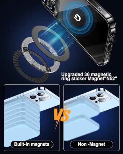 KALAPOP for Magsafe Magnetic Ring,2 Pack- Compatibile with MagSafe Accessories/Charger/Mount/Wallet/Case/Kindle for iPhone 17/Air/16/15/14/13/12/11, Pixel 9, Samsung Galaxy Z Fold/Z Flip/S - color: Black-2pcs Magnetic Ring