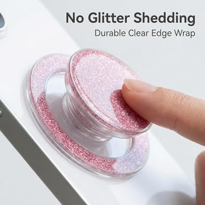 Magnetic Phone Grip for MagSafe, Bling Pink - color: Pink