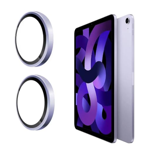 For iPad Air 13 & 11 Inch Camera Lens Protector Tempered Glass (M4) 2026 / 7th (M3) 2025 / 6th (M2) 2024- 2 Packs -Compatible with iPad 11th A16,iPad Mini 7 / Mini 6, iPad Air 2020/2022,iPad 10th Gen-Purple - color: Purple