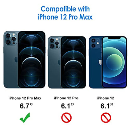 JETech Privacy Screen Protector for iPhone 12 Pro Max, 2+2 Pack - size: iPhone 12 Pro Max