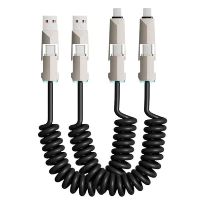 Invisible Stand Charging Cable，Fast Charging Cable，Built-in Phone Support Fast Charging Cord for Gaming Office Travel (2, 4-1) - size: 4-1