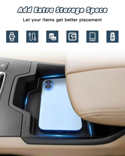 Ruiya 2026 CX5 Silicone Wireless Charging Pad for 2026 Mazda CX5 Accessories Non-Slip Console Tray Mat Compatible with 2026 Mazda CX5 2.5 S Premium Plus/2.5 S/Select/Preferred/Premium - color: 2026+ CX5 Wireless Mats
