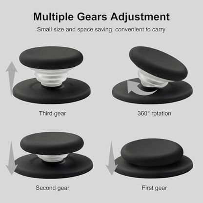 MOROCK Grip for Kindle with Kickstand and Magnetic Stand, Soft Silicone Magnetic Finger Grip for Kindle, iPhone and Smartphone, Cute Magnetic eReaders Holder, Black - color: Black