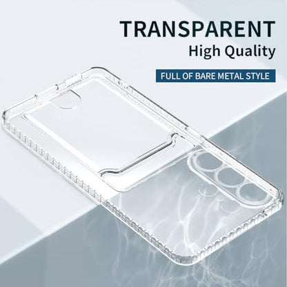 Lunivop Compatible with Samsung Galaxy S26 Ultra Case Clear Wallet Card Holder TPU Slim Soft Shockproof Anti-Yellowing Anti-Scratch Transparent Phone Case (for S26 Ultra 6.9 '' Clear) - size: for Samsung Galaxy S26 Ultra