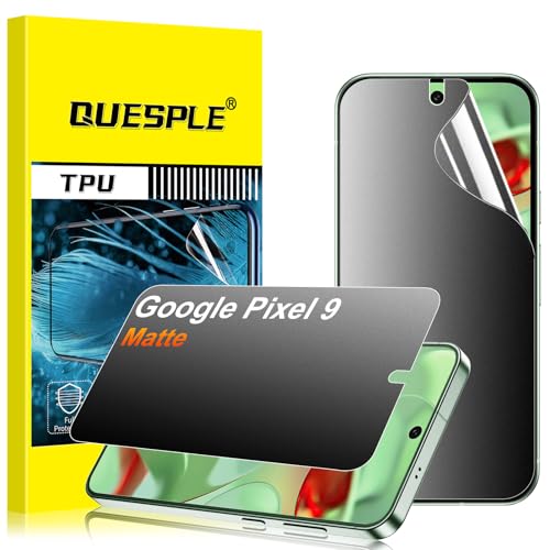 2 Pack for Google pixel 9 Anti-Glare Matte Privacy Screen Protector 6.3 inch, Smooth and Responsive Touch Flexible EPU Film, [Support Fingerprint Unlock] [Self-Healing] [Not Glass] - size: Google Pixel 9