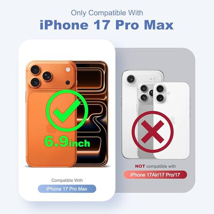 Compatible with iPhone 17 Pro Max Case with Stand 6.9",Black - color: Black, size: Iphone 17 Pro Max