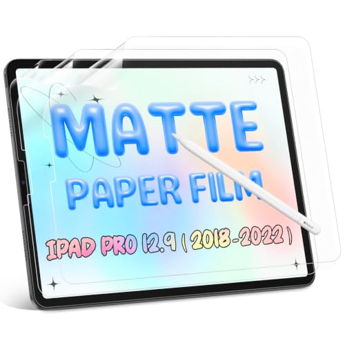 3 Pack Paper Screen Protector for iPad Pro 12.9-Inch (2022/2021/2020/2018) - size: 12.9 inch ipad