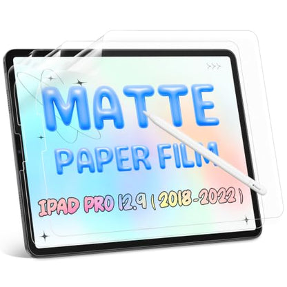 3 Pack Paper Screen Protector for iPad Pro 12.9-Inch (2022/2021/2020/2018) - size: 12.9 inch ipad