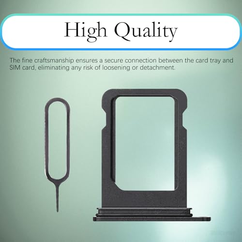 for iPhone SE 3rd Generation Black Single SIM Card Tray Slot Part