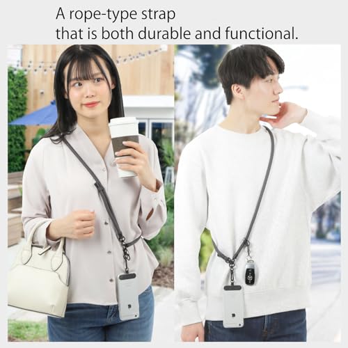 kazworks Cell Phone Lanyard Phone Strap Crossbody Thick Rope Phone Sling 49in-65in(125cm-165cm) Adjustable - color: Olive, size: Large