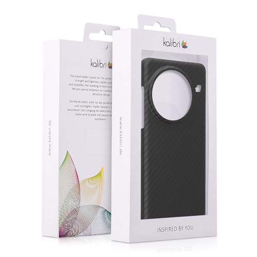 kalibri Aramid Fiber Case Compatible with OnePlus 13 - Case Super Slim Strong Protective Phone Cover - Black Matte - size: 13