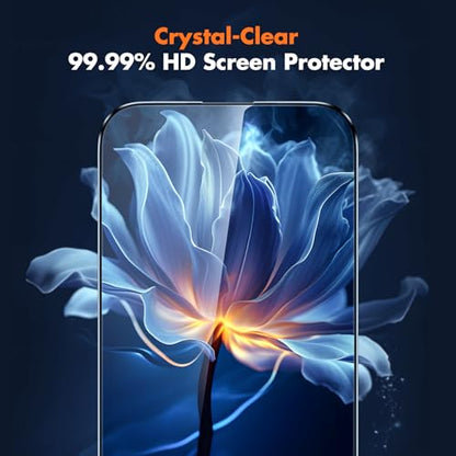 UNBREAKcable for iPhone 16 Pro Max Screen Protector, 3-Pack Full Coverage Tempered Glass [Military Grade Shatterproof][9H Hardness][Easy Installation Frame][Bubble Free] for iPhone 16 Pro Max 6.9" - size: iPhone 16 Pro Max