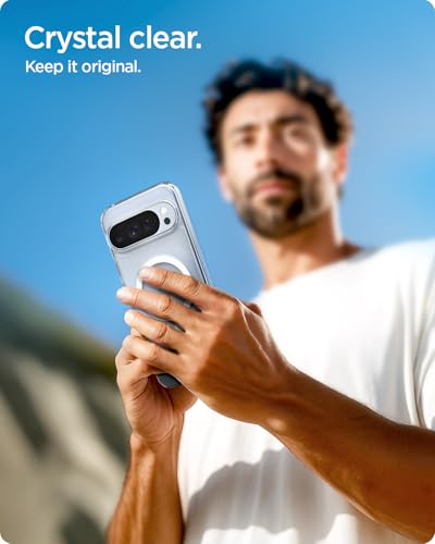 Spigen Ultra Hybrid MagFit for Pixel 10 Pro XL Case, Clear White - color: Mag Clear, size: Pixel 10 Pro XL