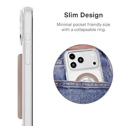 VELVET CAVIAR Compatible with MagSafe Phone Grip - color: Cashmere Taupe