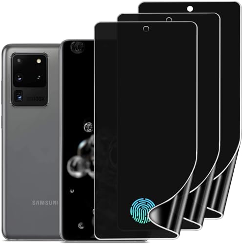 TPU Privacy Screen Protector for Samsung Galaxy S20 Ultra, 3 Pack - size: Samsung Galaxy S20 Ultra