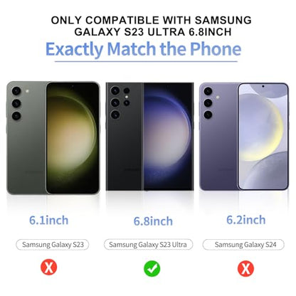 3 Pack Galaxy S23 Ultra Screen Protection with 2 Pack Camera Lens Protector, 9H Clear Hardness Tempered Glass and Anti Scratch Bubble Free Ultra Resistant(6.8”) - size: Galaxy S23 Ultra 6.8-inch