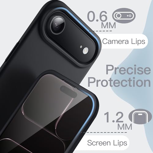 JETech Silicone Case for iPhone Air, Black - color: Black, size: iPhone Air