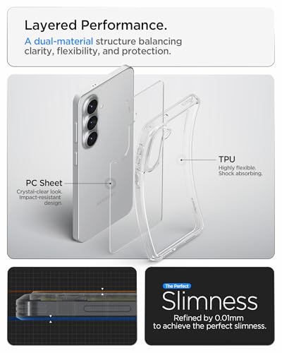 Spigen for Galaxy S26 Case, Ultra Hybrid [No Magnet Ring][Anti-Yellowing] - Crystal Clear - color: Crystal Clear, size: Galaxy S26