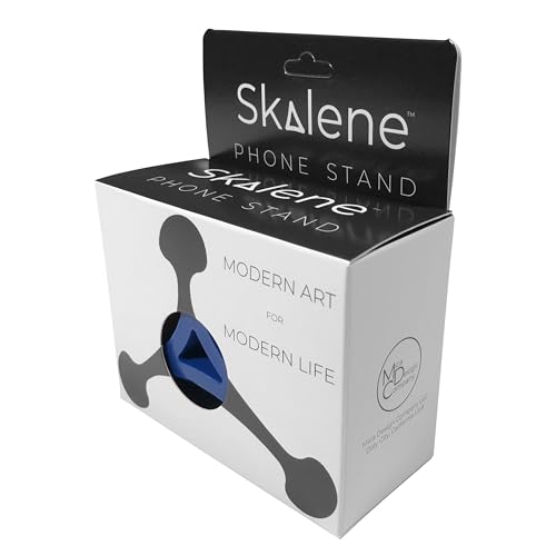 Skalene Phone Stand - 100% Silicone Rubber, Adjustable Phone Holder, Prop, Rest - Desk, Office, Home, Kitchen Accessory (Royal Blue) - color: Royal Blue