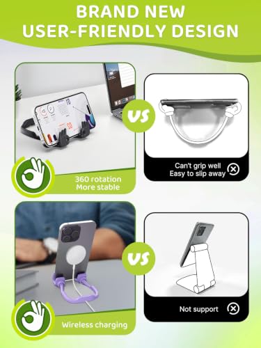 Gifts for Teen Girls Trendy Stuff OK Hand Phone Holder Stocking Stuffers - color: Black & Purple