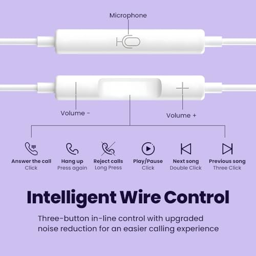 2 Pack Earbuds Headphones Earphones Wired [MFI Certified] USB C Microphone Call Volume Control Noise Isolating Compatible with iPhone 15 Pro Max/15 Pro/15 Plus/15/Samsung S23 Ultra S22+ S21