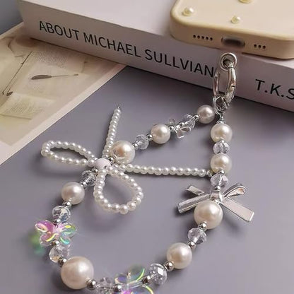 Phone Wrist Strap,Marble Beaded Phone Charm with Tether Tab,Hands-Free Wrist Strap (E) - color: E