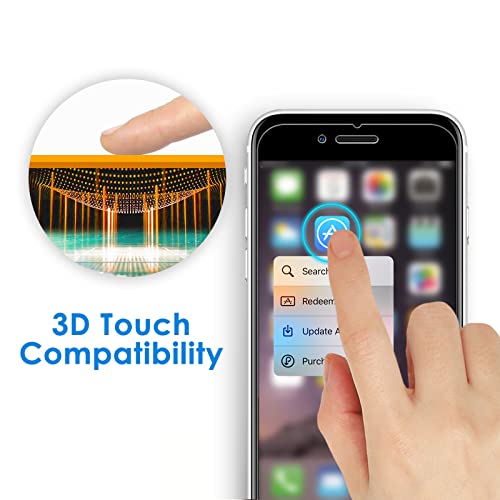 JETech 9-Pack Screen Protector for iPhone SE 3/2 (2022/2020 Edition), iPhone 8, iPhone 7, iPhone 6s, and iPhone 6, Tempered Glass Film, 4.7-Inch - size: iPhone SE3/2，iPhone8/7/6S/6 (Pack of 3)