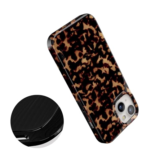 Casely iPhone 15 Plus Case | Shell Shocked | Tortoise Print | Compatible with MagSafe | Classic Ultra Slim Design - color: Shell Shocked | Tortoise Print