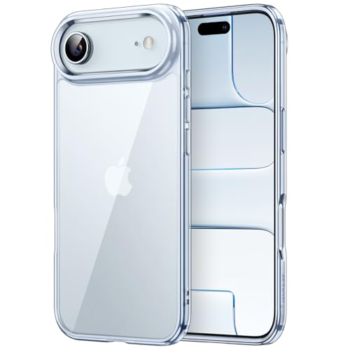 JETech Case for iPhone Air, Anti-Yellowing, Blue | Shockproof Protection, Scratch Resistant Hard PC Back, Durable Transparent TPU Bumper - color: Mist Blue, size: iPhone Air