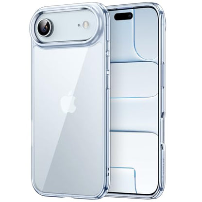 JETech Case for iPhone Air, Anti-Yellowing, Blue | Shockproof Protection, Scratch Resistant Hard PC Back, Durable Transparent TPU Bumper - color: Mist Blue, size: iPhone Air