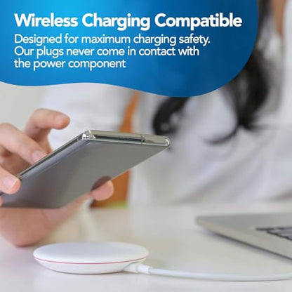 USB C Dust Plugs 50 Pack with Cleaning Brush, Charging Port Covers, Clear - color: Clear, 50 Pack