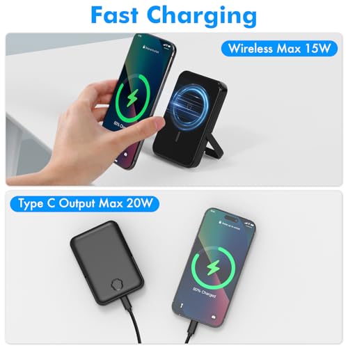 TRAVEL DEPOT 4 in 1 Charging Station for Apple Devices, Portable Wireless Charging Station Magnetic for MagSafe Charger Travel for iPhone 16/15/14/13 Apple Watch AirPods