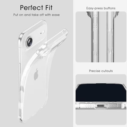 Soft TPU Clear Case for iPhone 17 Air 6.5 inch | Not-Yellowing，Military Drop Protection，Shockproof Transparent Silicone Case, Ultra Slim & Thin，Camera Protection，Clear - size: for iPhone 17 Air