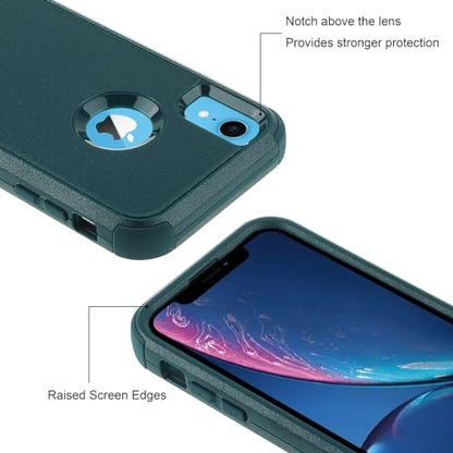 Co-Goldguard Case for iPhone Xr [Shockproof] [Dropproof] [Dust-Proof] for iPhone XR Phone Case Heavy Duty Protection Cover for iPhone XR Green - color: Green