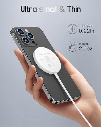 for Mag-Safe Charger, Magnetic Wireless Charger, Silver - color: Silver