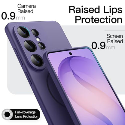 JETech Magnetic Slim Case for Samsung Galaxy S26 Ultra, Heron Purple | Compatible with MagSafe, Anti-Slip Grip, Full Camera Lens Protection, Ultra-Thin Lightweight, Matte Finish Phone Cover - color: Heron Purple, size: Galaxy S26 Ultra