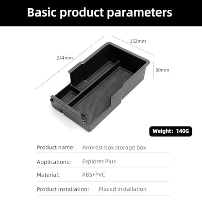 smabee Center Console Organizer for Chevrolet Chevy Equinox 2025 2026 - size: Armrest Box Storage Organizer Tray