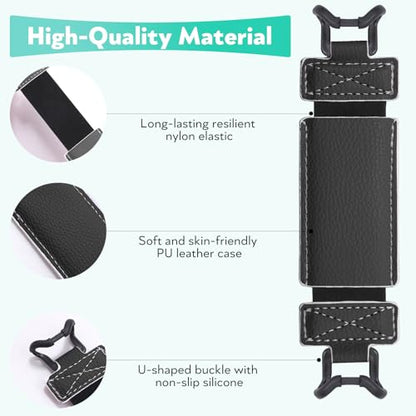 Secure Hand Strap for Kindle and Tablet - High Elasticity Finger Grip Holder Accessories for 6-8 Inches E-Book Tablet - color: Black