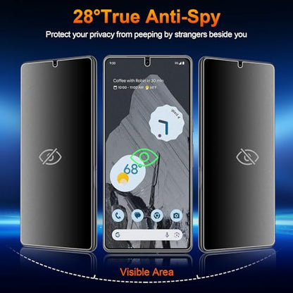 2 Pack for Google Pixel 8 Pro Anti-Glare Matte Privacy Screen Protector, Smooth and Responsive Touch Flexible EPU Film, [Support Fingerprint Unlock] [Self-Healing] [Not Glass] - size: Google Pixel 8 Pro