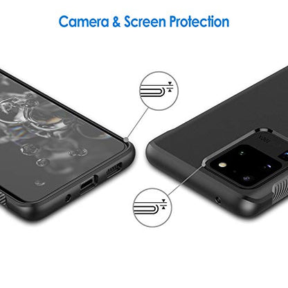 JETech Slim Case for Samsung Galaxy S20 Ultra, Black