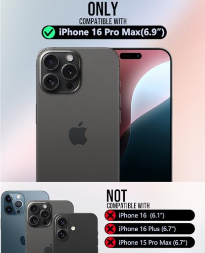 OCASE Compatible with iPhone 16 Pro Max Wallet Case, PU Leather Flip Folio Case with Card Holders RFID Blocking Kickstand [Shockproof TPU Inner Shell] Phone Cover 6.9 Inch 2024, Retro Brown | Card slot stand function, RFID deer case flip case mobile phone