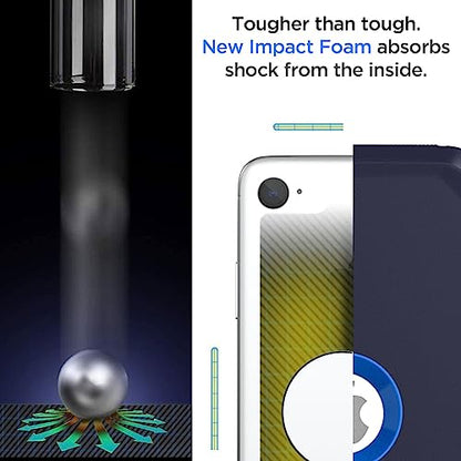 AICase for iPhone SE Case 3rd & 2nd Generation, for iPhone SE 2022/2020 Built-in Screen Protector Heavy Duty Protective Shockproof 3-Layer Full Body Rugged Phone Cover, Admiral Blue/Royal Blue - color: Admiral Blue/Royal Blue
