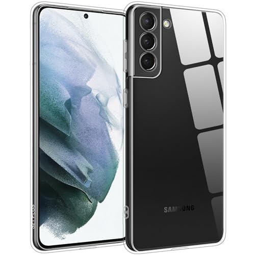 TENOC Phone Case for Samsung Galaxy S21+ Plus 5G, Clear Case Shockproof Protective Bumper Slim Cover - color: Clear, size: S21 Plus