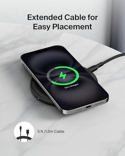 Belkin 15W Wireless Charging Pad, Qi Charger for iPhone 17 (2 Pack) - style: 15W 2-pack (NEW Version)