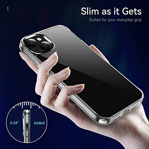 navor Transparent Diamond Clear Phone Case Compatible with iPhone 14 Plus 6.7-inch Lightweight Anti-Yellowing Scratch-Resistant Slim Fit Shockproof Military Grade Anti Drop [Clear] - size: iPhone 14 Plus 6.7"