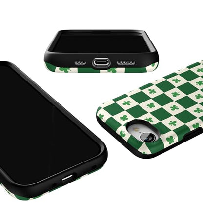 Casely iPhone 16e Case | Lucky You | Shamrock | Bold Protective Design | Compatible with MagSafe - color: Lucky You | Shamrock