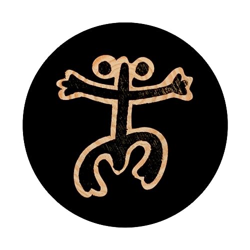 Puerto Rico Coqui Frog Taino Art Boricua Symbol PopSockets Adhesive PopGrip - style: Adhesive PopGrip
